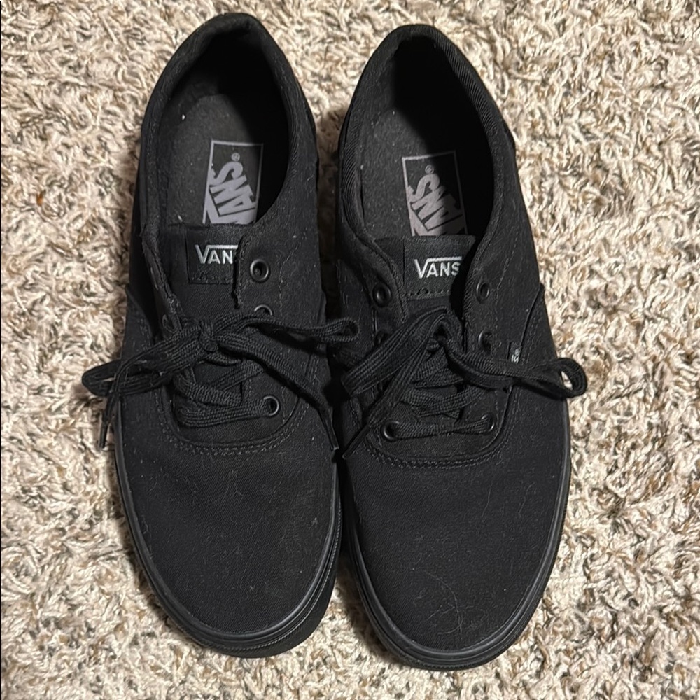 Vans Classic Black Lace-Up Sneakers